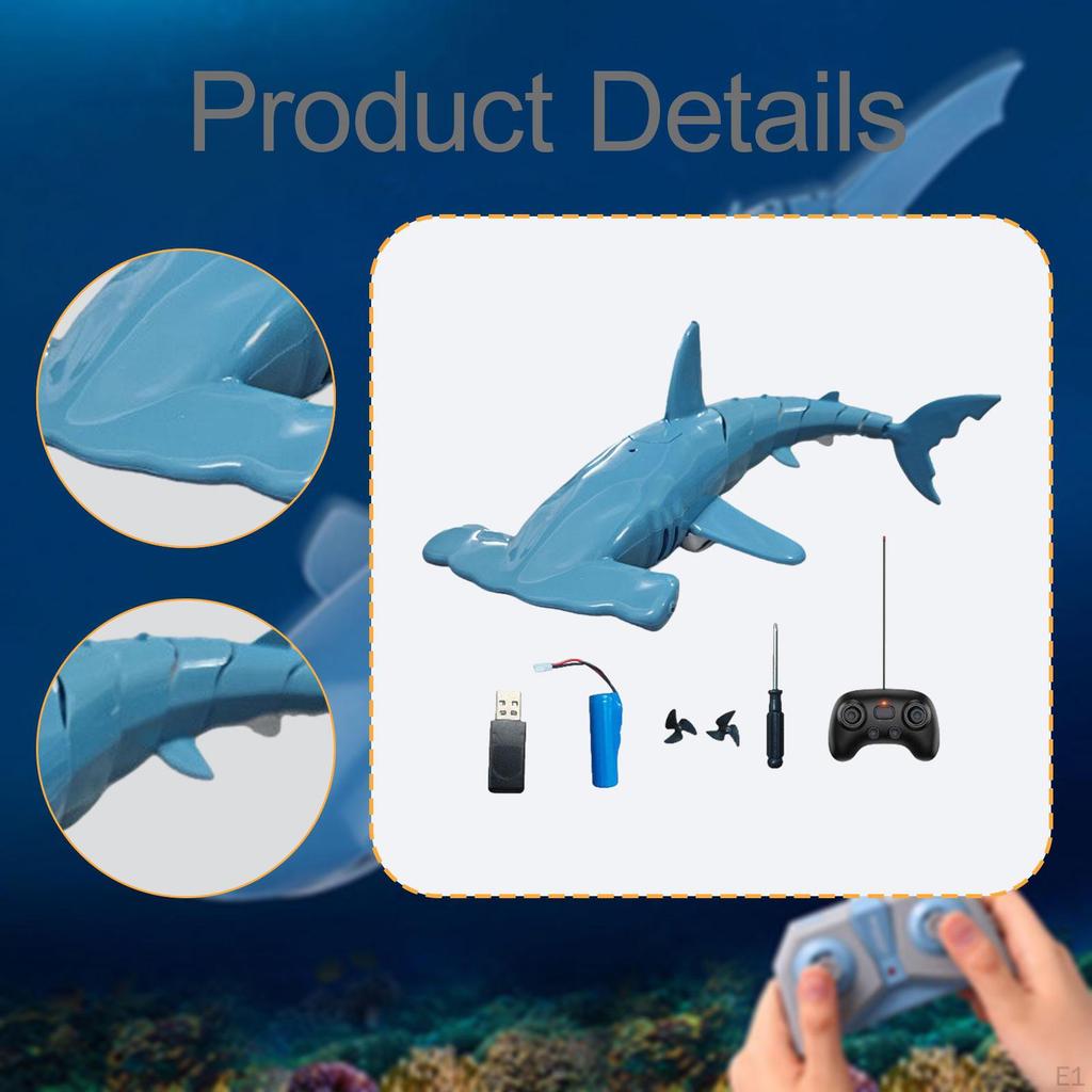 Remote Control Shark Toy RC Diving Practical, Waterproof Boys Girls Realistic