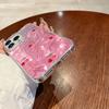 Pink Cherry Bow Leopard Girls Women Phone Case For Apple iphone 16pro 15 16 14 13 Pro Max 16e 12 11 7 8 Plus XR SE Fundas Cover