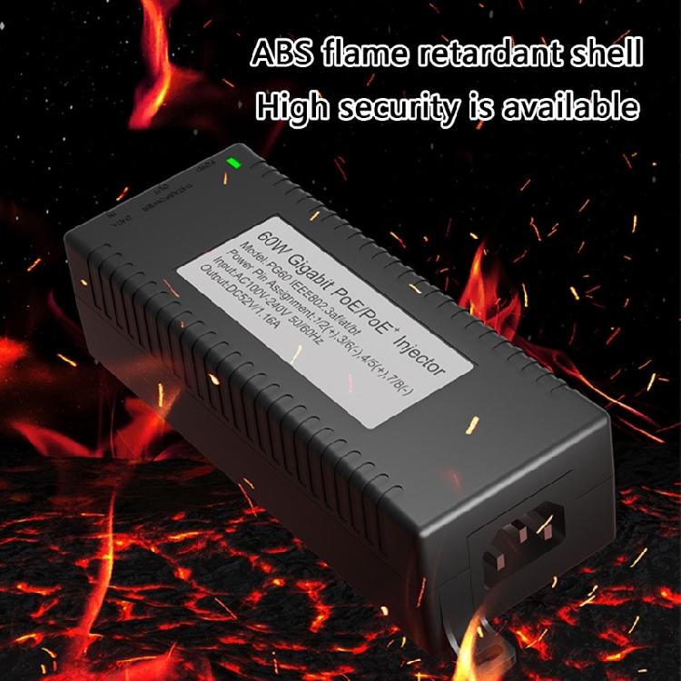 Durability POE Power Injector For Security Cameras Wireless APs Devices Easy Setups ABS Materials Reliable Performances