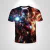 Men's Marvel Superhero Avengers 3D Printed T-shirt Street Style Urban Fashion Short Sleeve Top Creative Hip Hop Cool O-neck Clothing