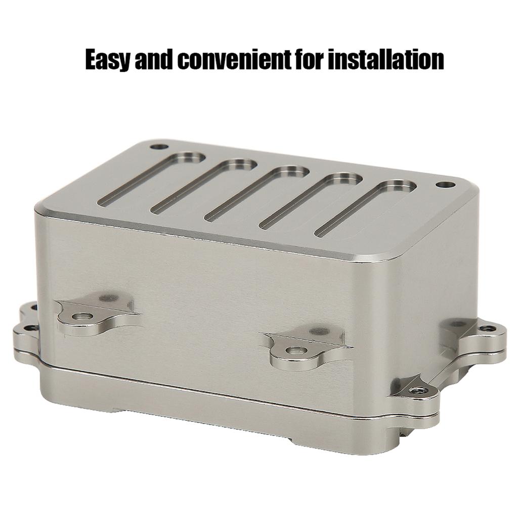 Metal Receiver Box ESC Box Upgrade Parts Fit for SCX10 110 RC Crawler Car