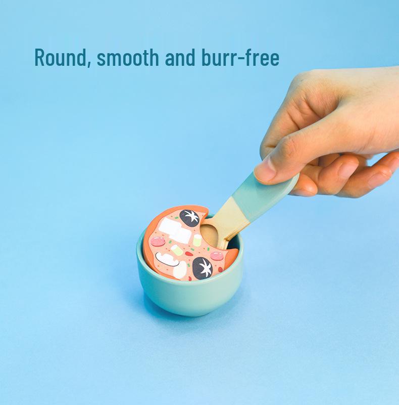 Kids' Wooden Cooking Play Set with Rice and Veggie Cutting