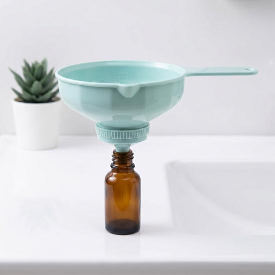 7-in-1 Wide Mouth Funnel Set Kitchen Funnels with Removable Strainer Plastic Wide Mouth Funnel for Filling Bottles Liquid Transfer