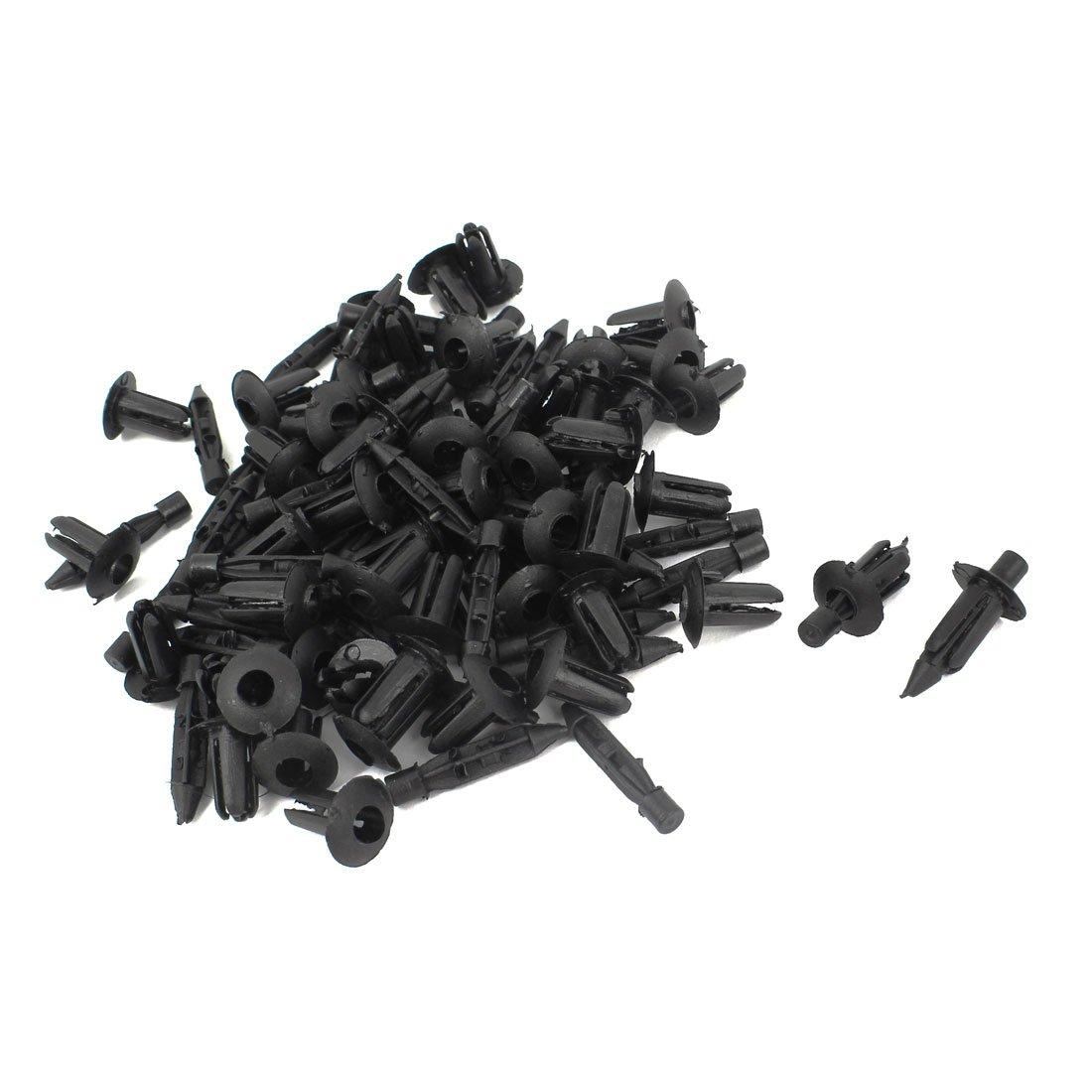 

uxcell Plastic Rivets Push Rivets 6mm x 12mm Black Door Trim Fender 48pcs 6mm x 12mm чёрный