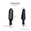 Semnalizatoare LED Universale pentru Motociclete Electrice, Lumini Flux, Pulsatorii și Scanante 12V, Accesorii Modificate.