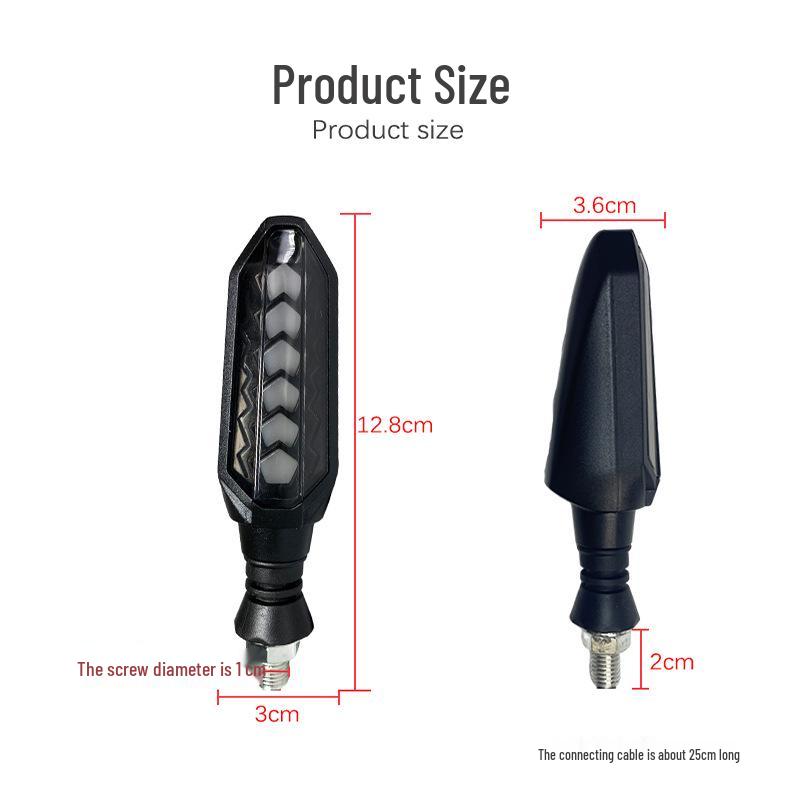 Semnalizatoare LED Universale pentru Motociclete Electrice, Lumini Flux, Pulsatorii și Scanante 12V, Accesorii Modificate.