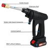 AC 110-220V Cordless High Pressure Car Washer 88VF Rechargeable Car Wash Guns Electric Water Guns Foam Machine for 18V Battery 1500W