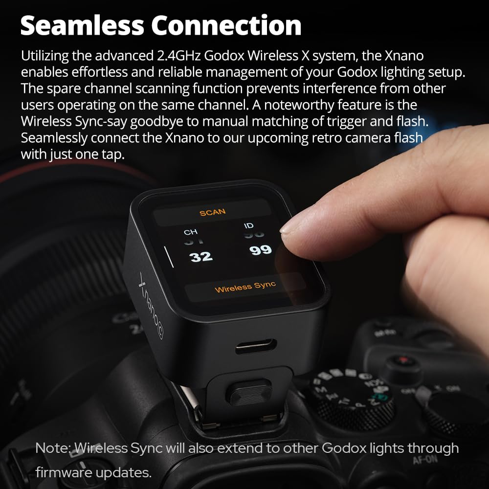 Godox Godox X3N Trigger Transmitter Flash Trigger Touchscreen TTL Wireless Flash Trigger with TCM Conversion Function 850mAh Battery [Authorized