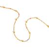Fashion Personality Bohemian Style Colorful Beads Chain Necklace, Stainless Steel Choker Necklace for Women Chic Jewelry Gift