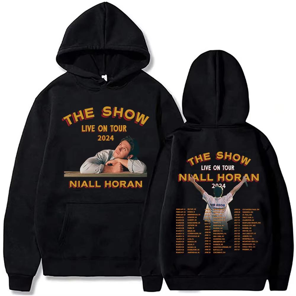 Niall Horan The Show Live on Tour 2024 Albumová mikina s kapucí Pánská Dámská Ležérní Módní Nadměrná Mikina Streetwear Svetr s kapucí Topy