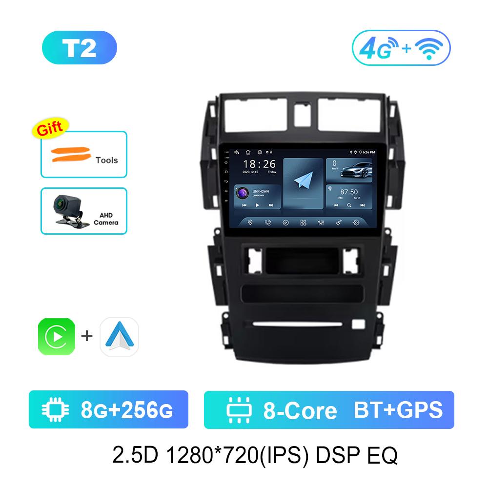 9'' Car Radio Multimedia Player Android System 4G for Nissan Teana J31 2004 - 2007 Carplay GPS Navi WiFi HD Screen DSP Stereo
