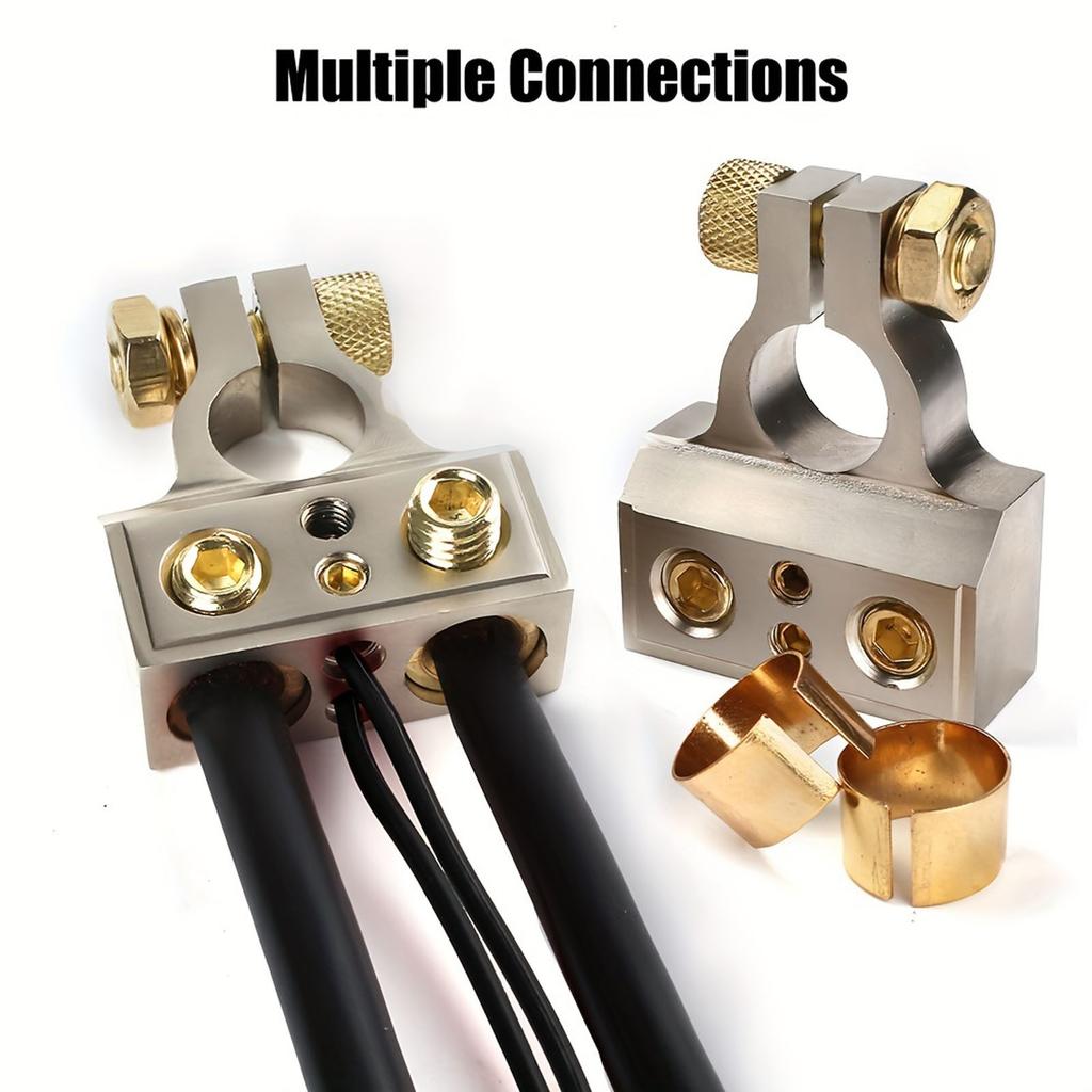Heavy Duty Car Battery Connectors, 0/2/4/6/8/10 AWG, Top Post Multiple Battery