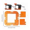 Slot Cutting Jig Anodized Metal Corner Shaping Handleless Cabinet Door Template