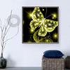 5D DIY Yellow Butterfly Crystal Diamond Painting Animal Full Rhinestone Embroidery Needlework Picture Family Home Stitch