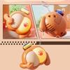 Emit Light Vocal Buttocks Toy Cartoon Fidget Keychain Toys Funny Spanking Keychain  Backpack Decor