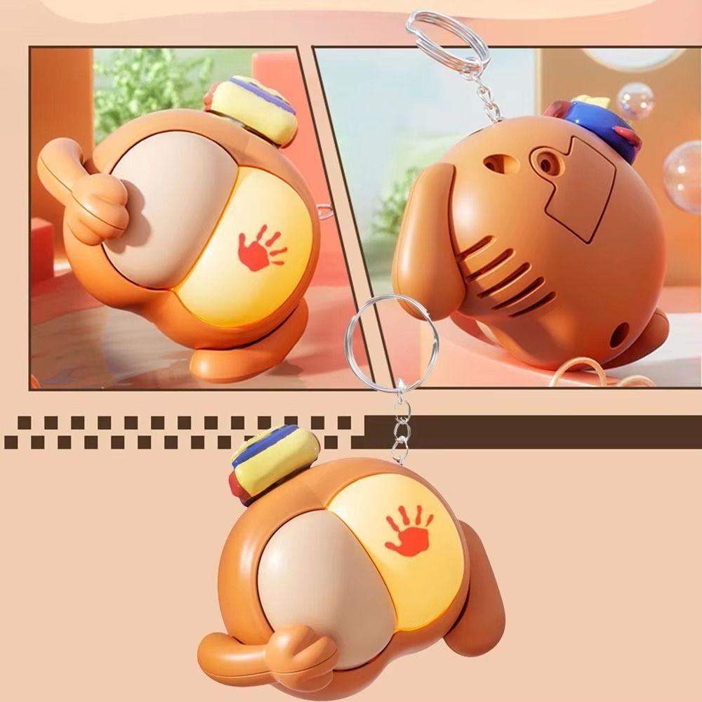 Emit Light Vocal Buttocks Toy Cartoon Fidget Keychain Toys Funny Spanking Keychain  Backpack Decor