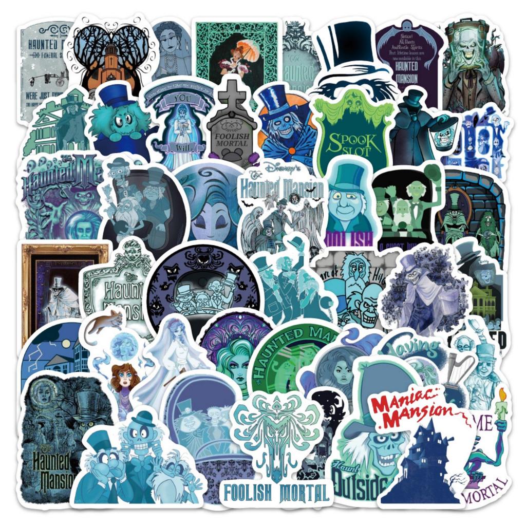 50pcs Suitcase Stickers Waterproof Stickers Scooter Computer Tablet Cartoon Decoration