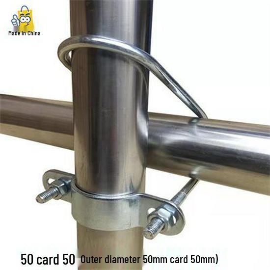 Double U-Bolt Galvanized Cross Pipe Clamp with Free Shipping