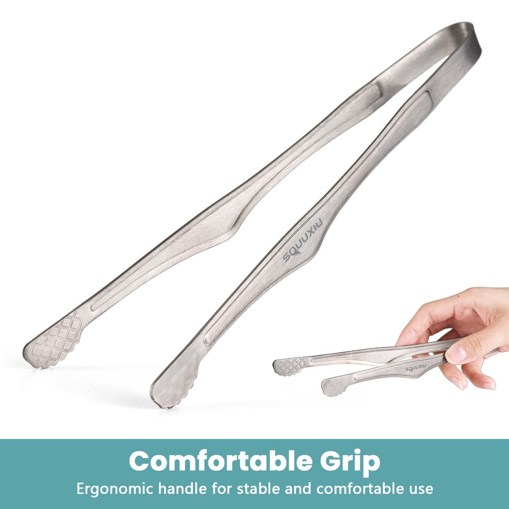 Ti Camping Grill Pan & BBQ Tongs Set Portable Outdoor Cookware Non-Stick Surface Matte Finish Perfect for 1 Person