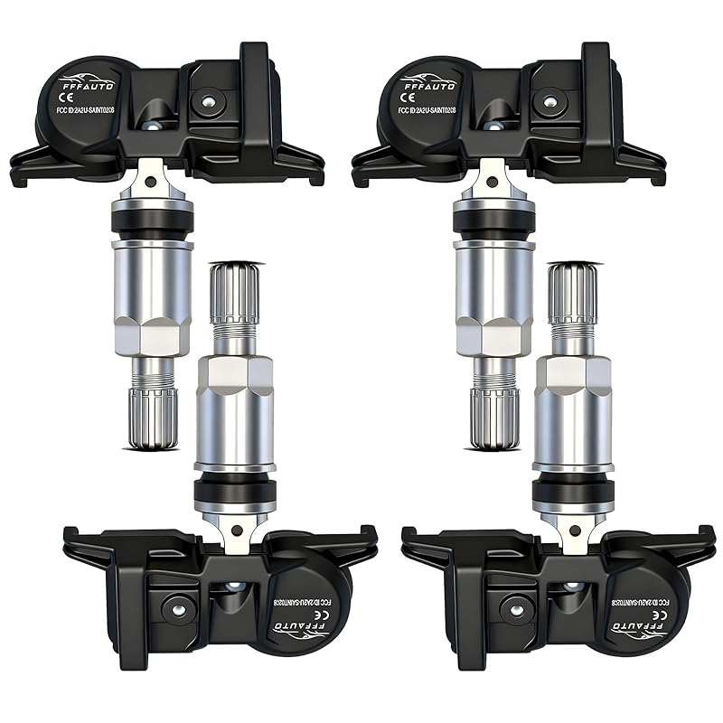 Tire Pressure Monitoring Sensors Pack Of 4 TPMS Sensor Compatible With Chevy, GMC, Cadillac & Buick -2016-2024 Cruze Silverado Tahoe Sierra Yukon XL
