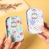 1Pcs Mini Flower Decor Drink Can Tinplate Box Empty Storage Container for Candy Small Accessory Travel Portable Organizer