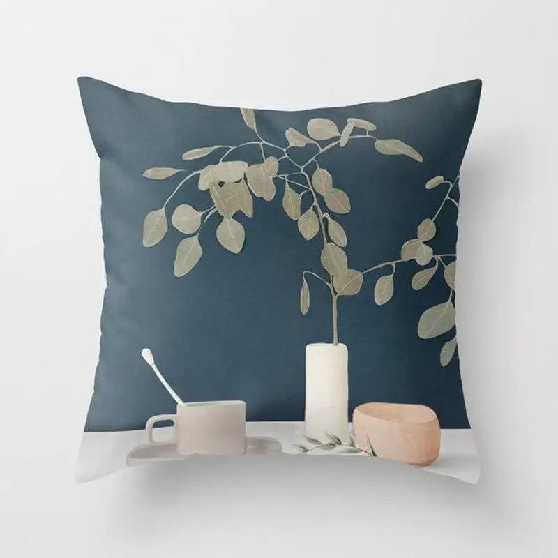 Dekorativer Mandala-Kunst-geometrischer Kissenbezug, Polyester-Kissenbezug, Heimdekoration, Kuschelstuhl, Sofa-Kissenbezug, 40 x 40 cm