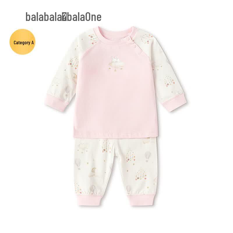 Balabala Infant Cotton Pajama Set - 2-Piece Long Sleeve & Long Pants