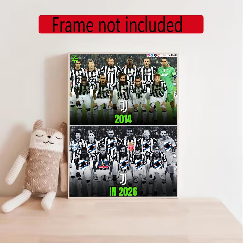 Juventus 5D Diamond Painting Round Diamond Rhinestones Mosaic Diamond Embroidery Wall Paintings Rhinestones Gift Frameless