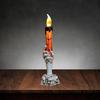 Halloween Skull Candle Holder Light Skeleton Ghost Hand Flameless Candle Lamp Party Bar Decoration Lamp Orange