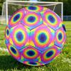 1pc Rainbow Cloud Tunnel Themed Soccer Ball, Size 5, Lightweight PVC Material, Outdoor Training Soccer Ball Gift. Q62263