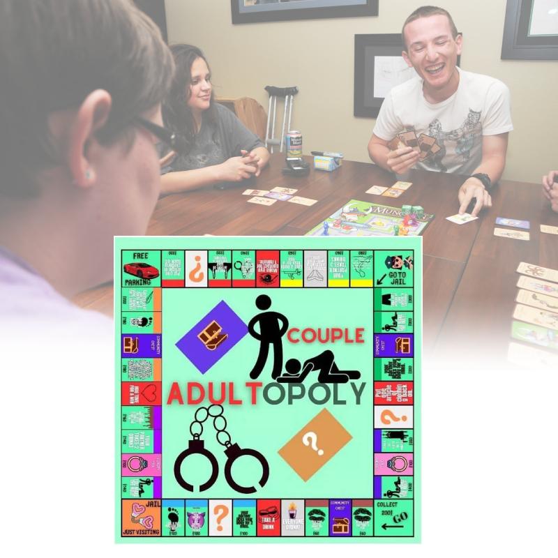 Adult Couple Opoly Board Game Date Night Ideas Conversation Intimacy Cards Deck