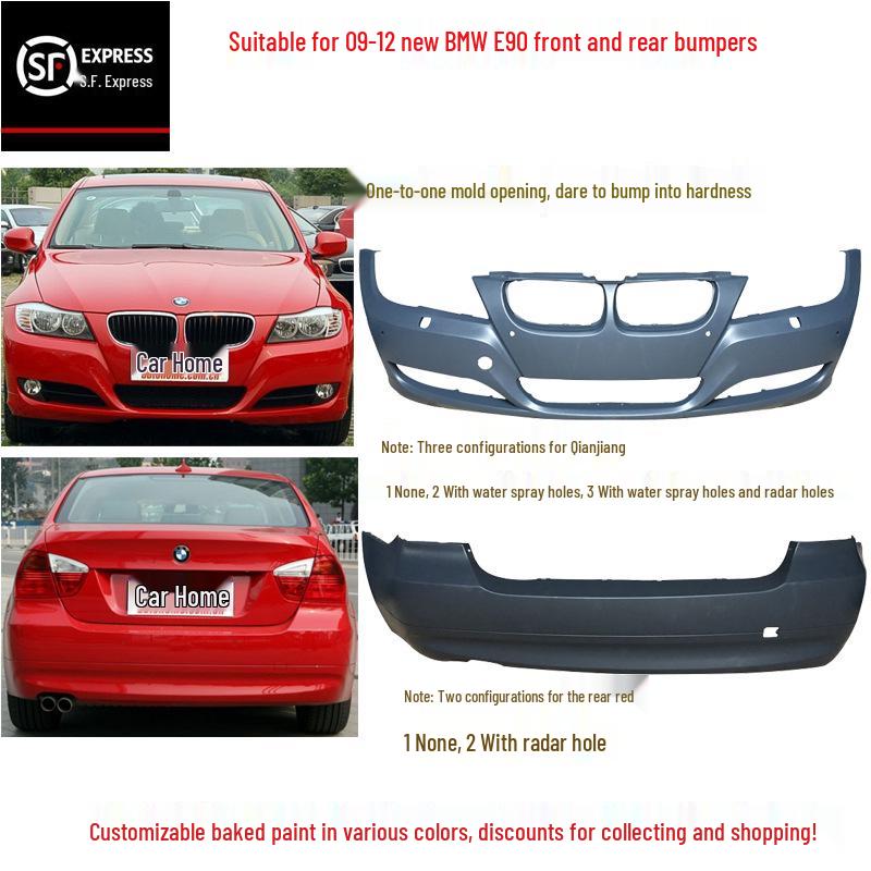Compatible with BMW 3 Series Front & Rear Bumpers for E46, E90, F35, 316, 318, 320, 323, 325, 328, 330i - New & Old Models.