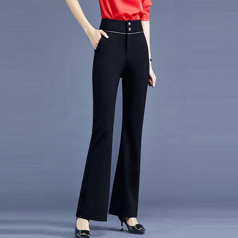 Trueman Women's High-Waist Flared Casual Pants