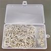 80pcs Keychains with Chain and 80pcs Jump Rings DIY Jewelry Making Accessories