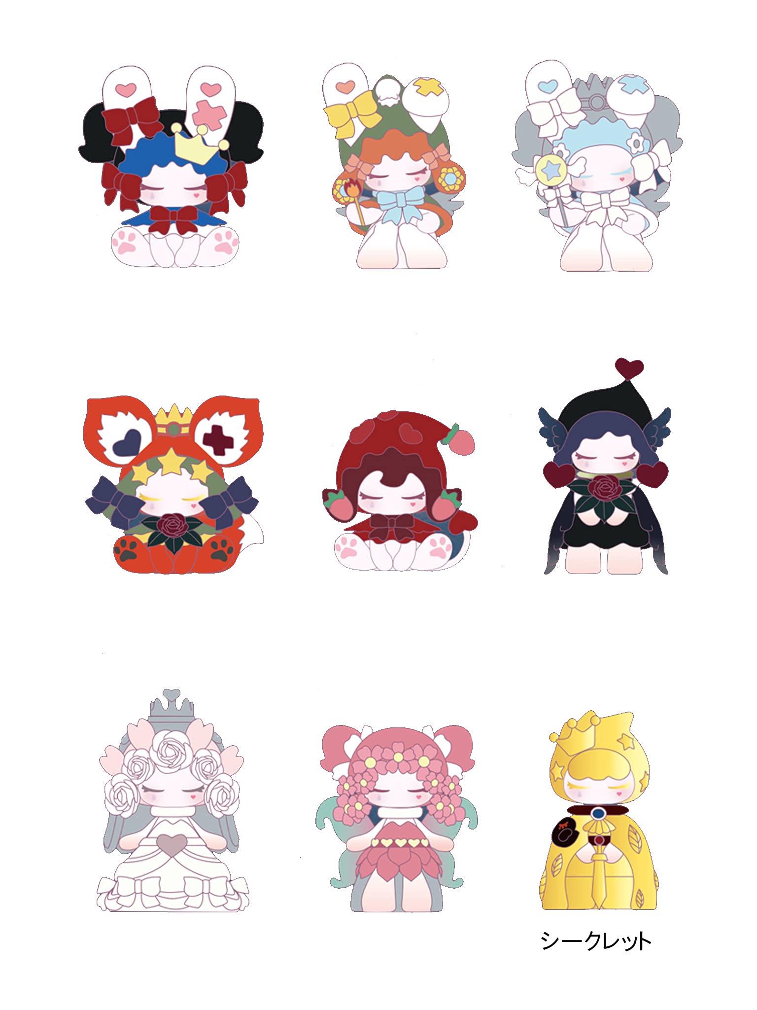 

MJ STUDIO ALICE Fairy Tale Series Торговые фигурки Коробка из 8 шт. ПВХ и АБС