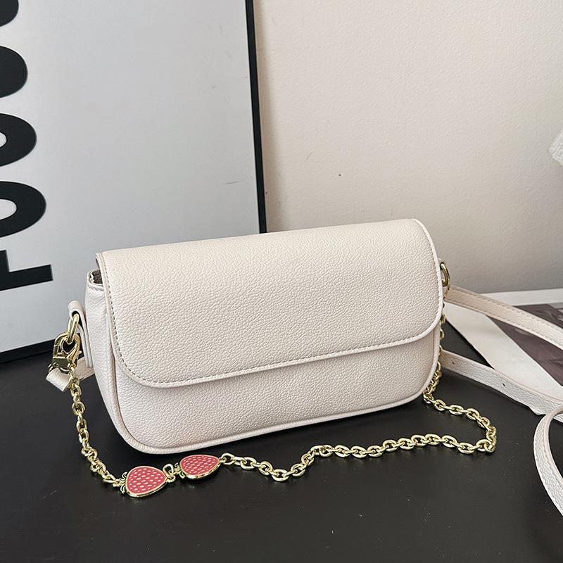 

Niche design small square bag women s new temperament fashion chain bag exquisite shoulder messenger bag белый