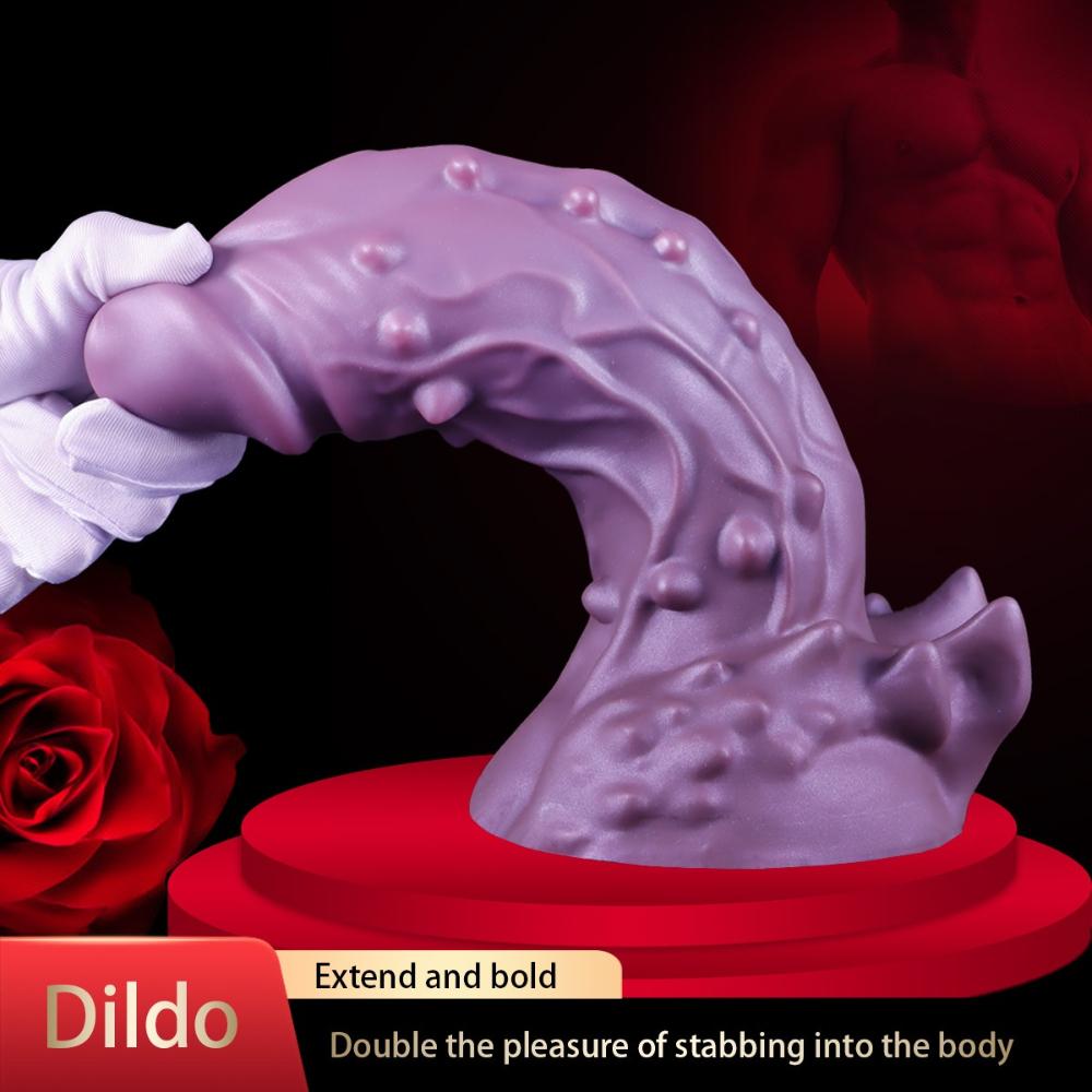 Realistic Alien Design Silicone Dildo - Liquid Silicone Adult Toy for Women, Couples Pleasure, Sensual Intimacy Enhancer