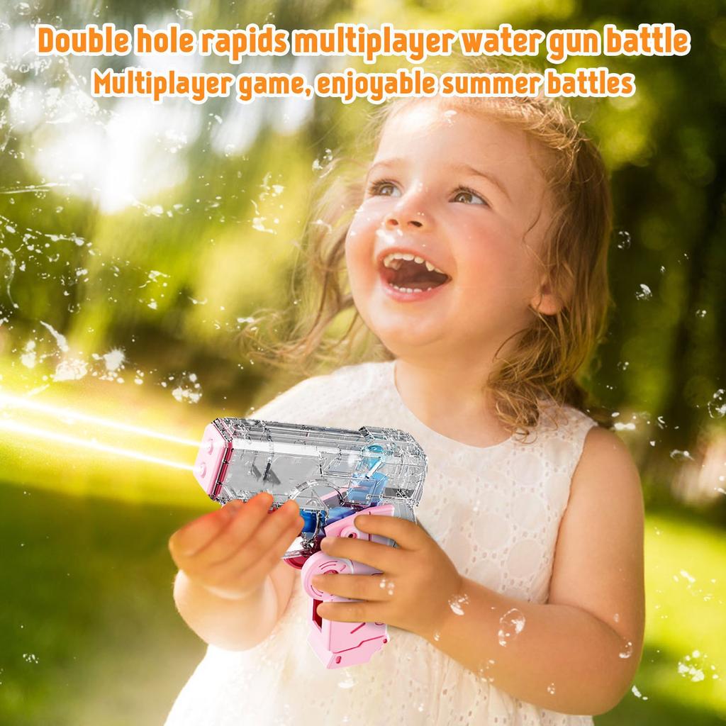 Folding Fingertip Rotating Double Hole Water Children's Toy Water Spray