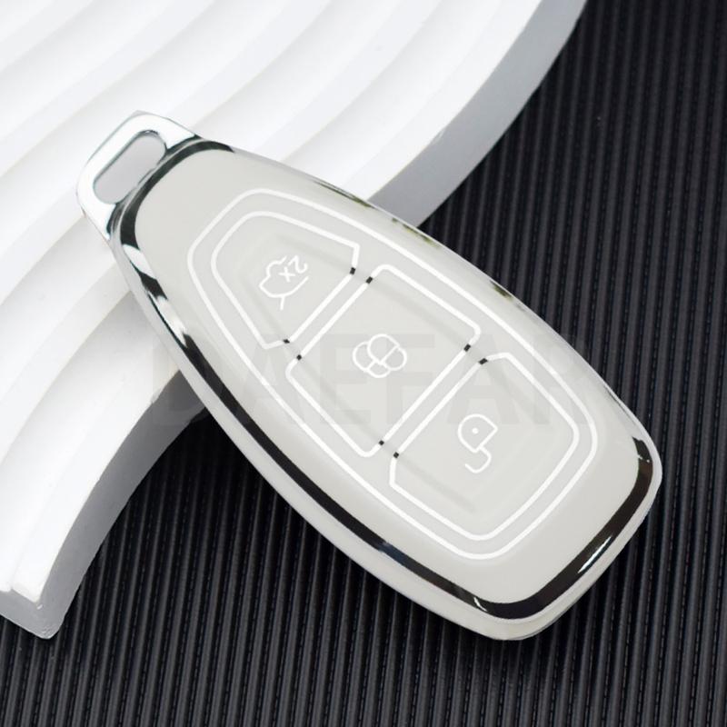 TPU Car Key Case For Ford Puma Grand C Max Focus Mondeo Kuga Fiesta Ecosport Transit Kuga TPU Remote Key Case