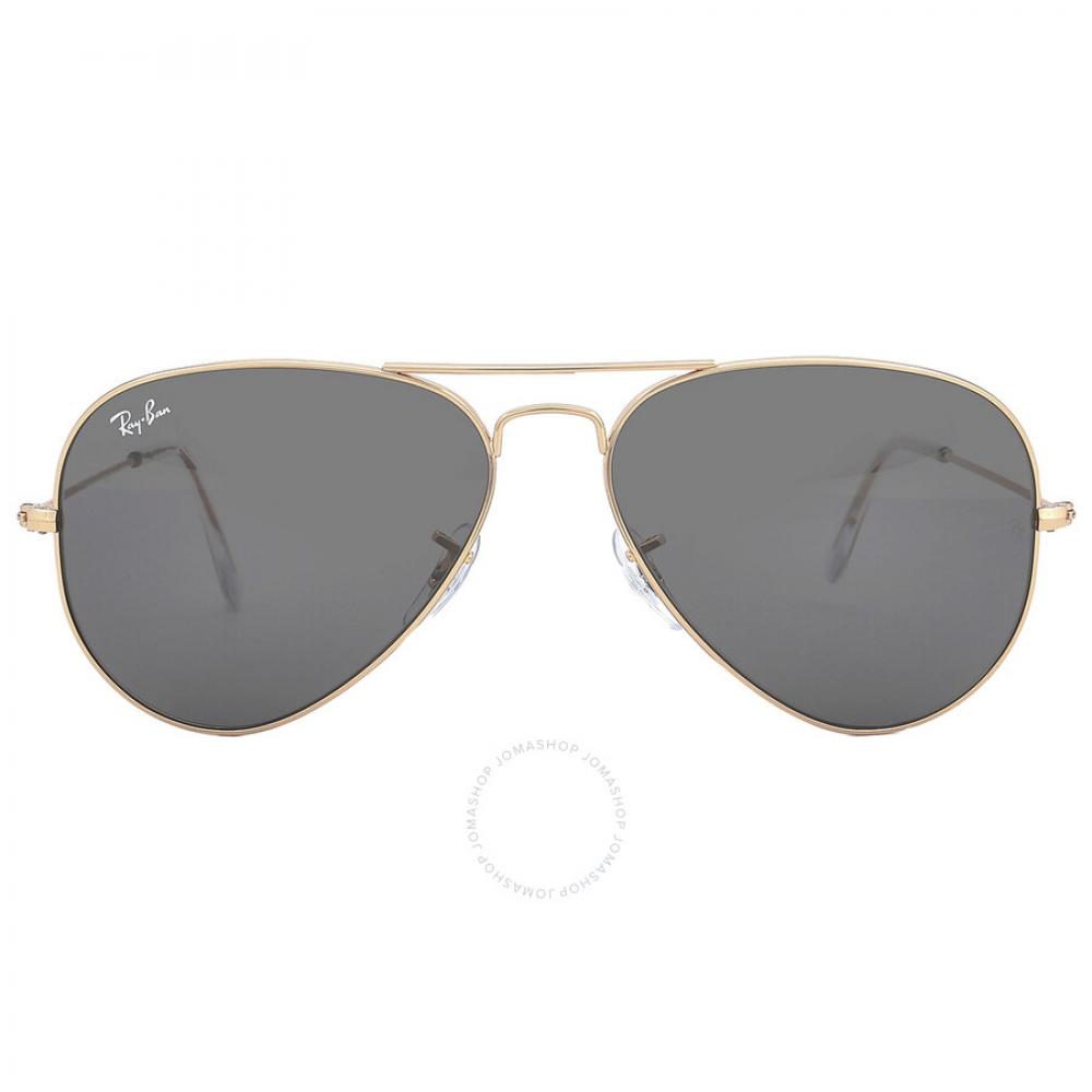 

Темно-серые солнцезащитные очки-авиаторы унисекс Ray Ban RB3025 9202B1 58