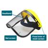 Garden Grass Trimmer Safety Helmet Hat with Full Face Mesh Protective Mask for Logging Brush Cutter Forestry Protection
