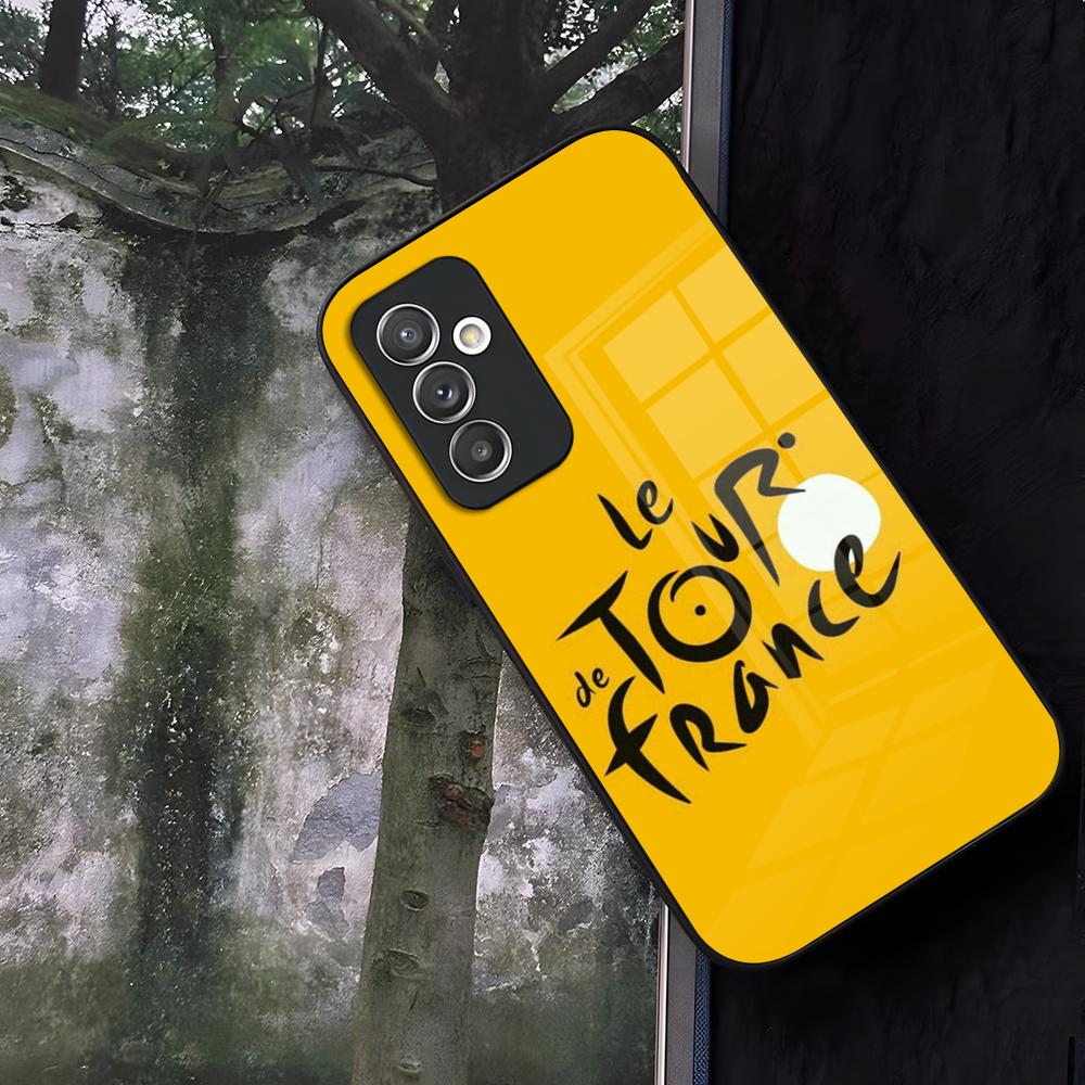 Bike Tour De France Phone Case Glass For Samsung Galaxy S24 S25 S22 S20 S23 S21 Ultra Fe Plus A16 A34 A54 A24 A52 A53 Coque