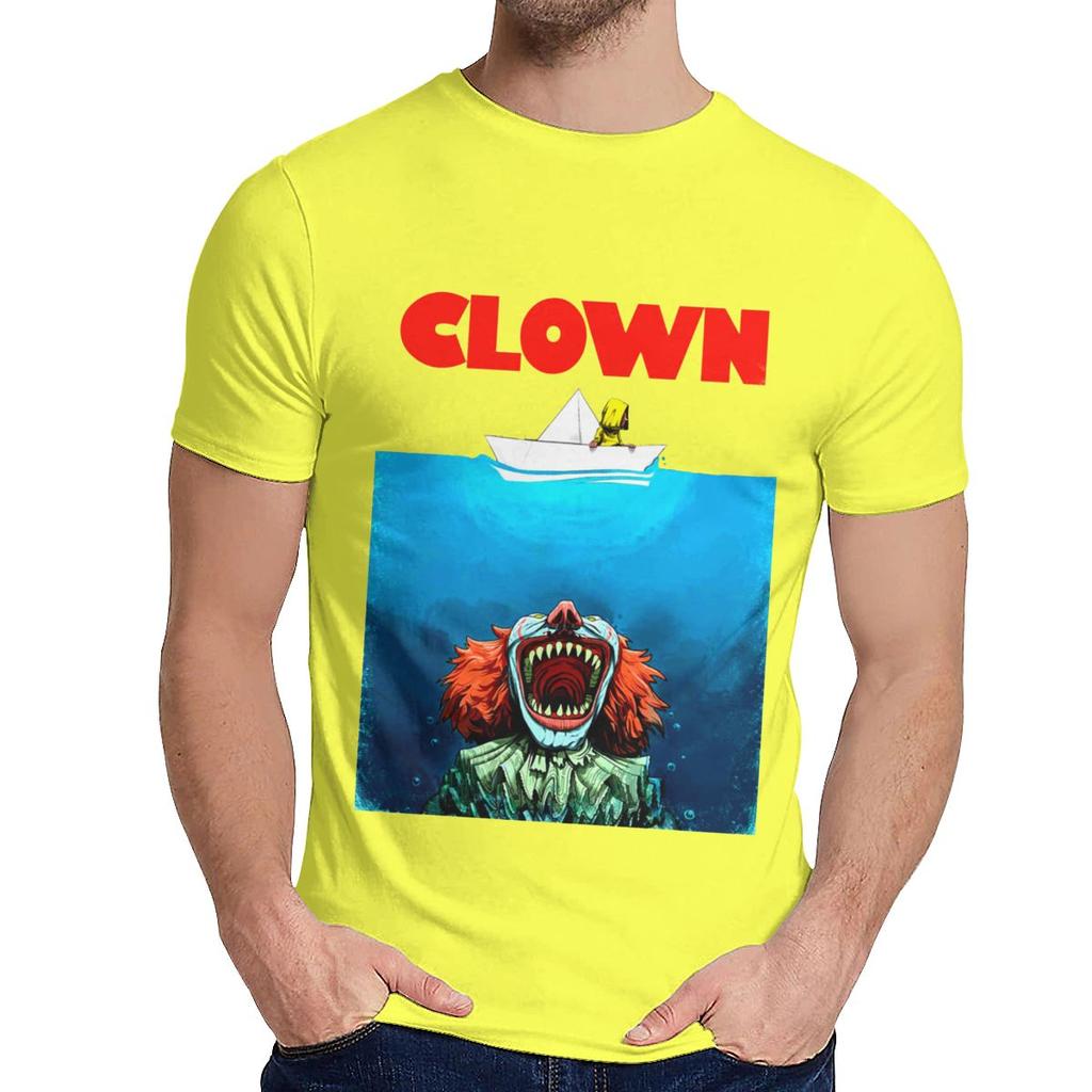 Man S Horror Team Scary Movies It Tee Shirt Clown Under Halloween Quality Cotton Leisure
