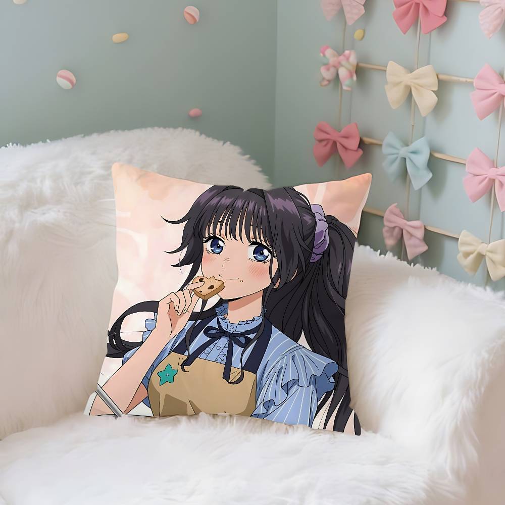 Kawaiiwaguri Anime KaorukoS Case Plush Fabric Soft Pillowcase Double Sided Print Cushion Cover Household Gifts