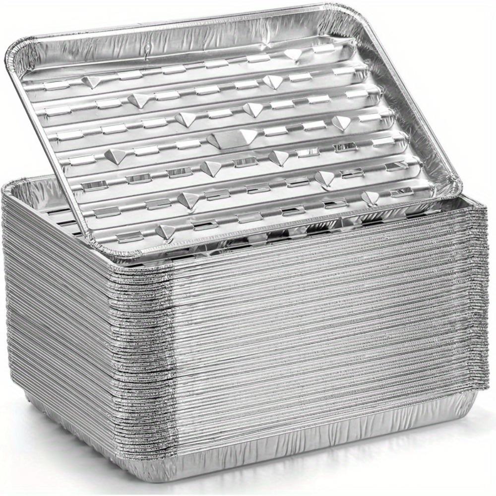 10PCS Thickened Barbecue Tray Heat-resistant BBQ Tin Tray  Oven
