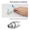 ABFS High-Pressure Pipe Joints Garden Hose Connector NPT4 Points DN15 Quick Plug Car Wash Water Pipe Connector