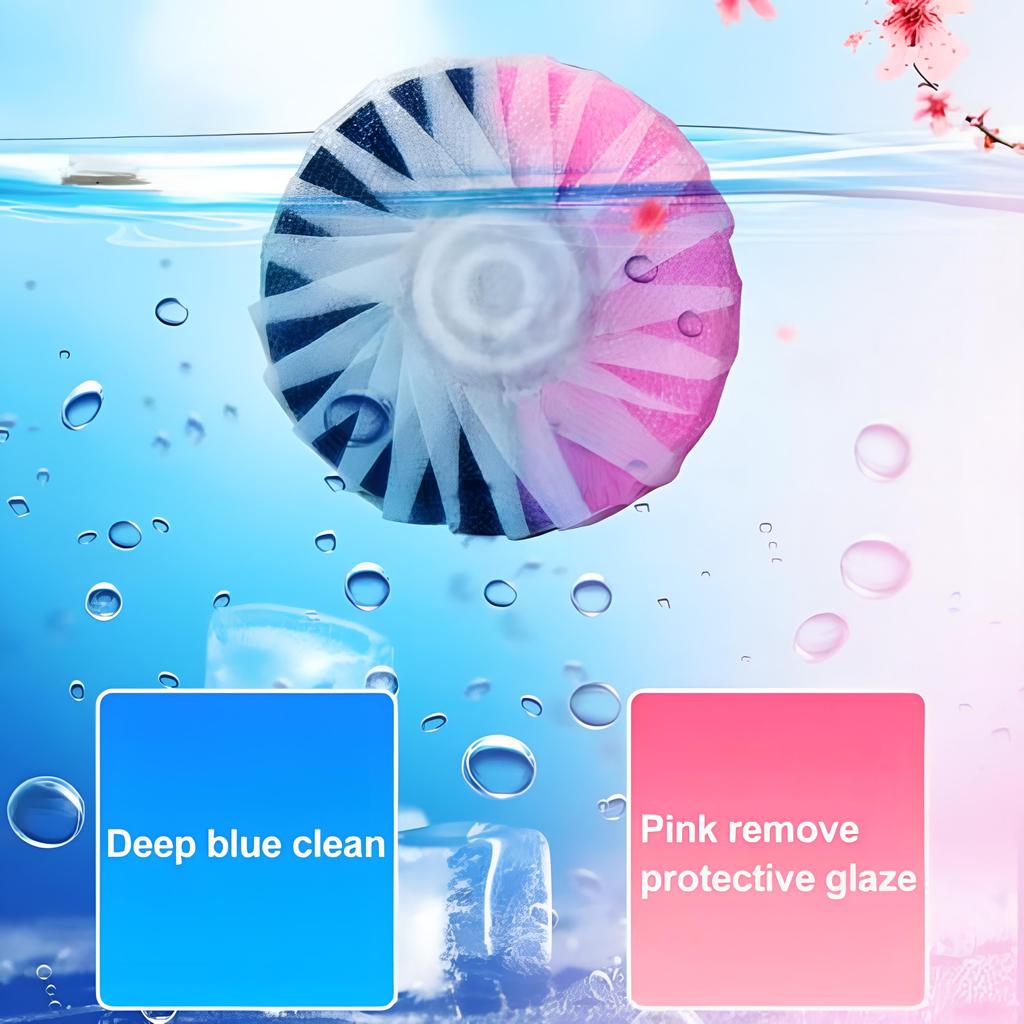 Two Tone Bubble Toilet Cleaner Rose Fragrance Toilet Cleaning Agent Long-Lasting Deodorizers and Retaining Fragrance