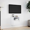 Vidaxl Ścienna Szafka Tv Z Led, Biała, 41X31X45 Cm