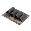 4 Rounds Shotgun Buttstock Ammo Pouch Shell Holder Bullet with Magic Tape Back Cartridge Carrier Hunting Gun Accessory