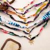 Stylish Silk Scarf Pendant Necklace - Colorful Cross Bow Design in Stainless Steel